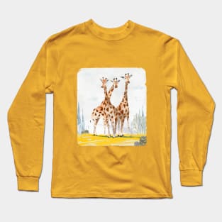 Tripple Giraffe Long Sleeve T-Shirt
